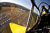 Inside the T-6 cockpit looking down on Flying W. Airport, Lumberton, NJ